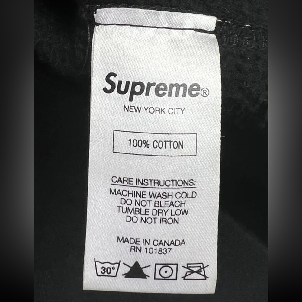 RARE Supreme Thrills All Over Print Hoodie Men’s S Black SS17 Playboi Carti - Picture 11 of 11